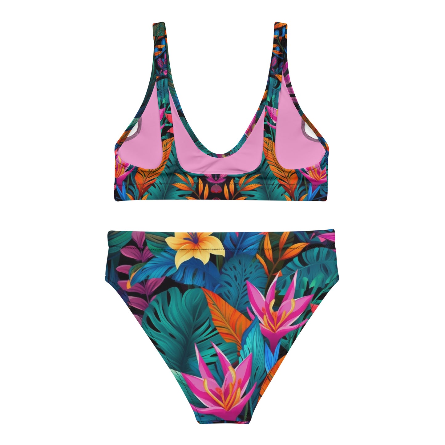 Terra Flora - jardín del éxtasis - Recycled high-waisted bikini