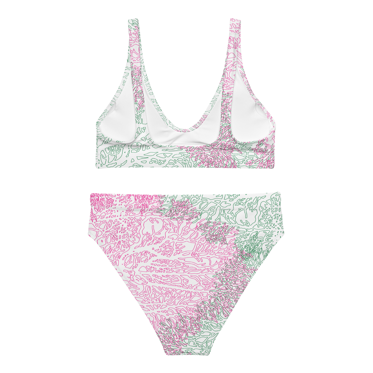 Neso Pink Coral - Recycled high-waisted bikini