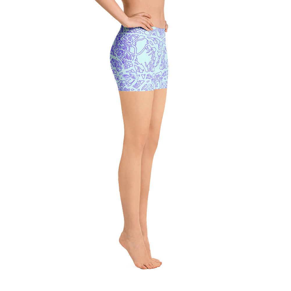 Neso Blue Coral - Performance Shorts