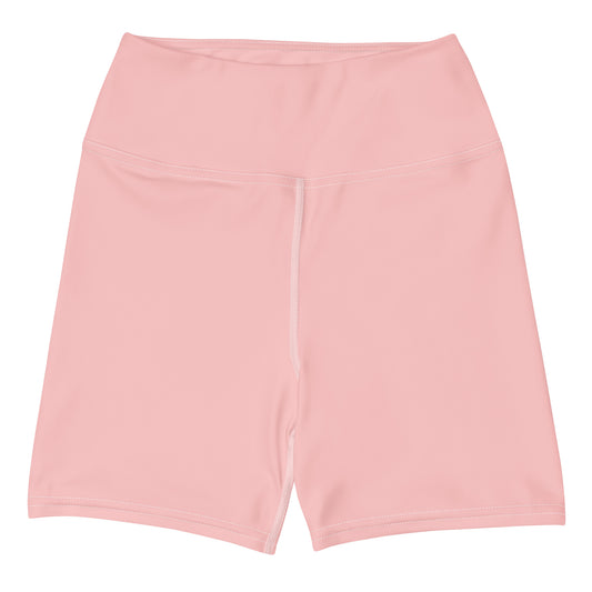 Voyager Pink High-Waisted Yoga Shorts