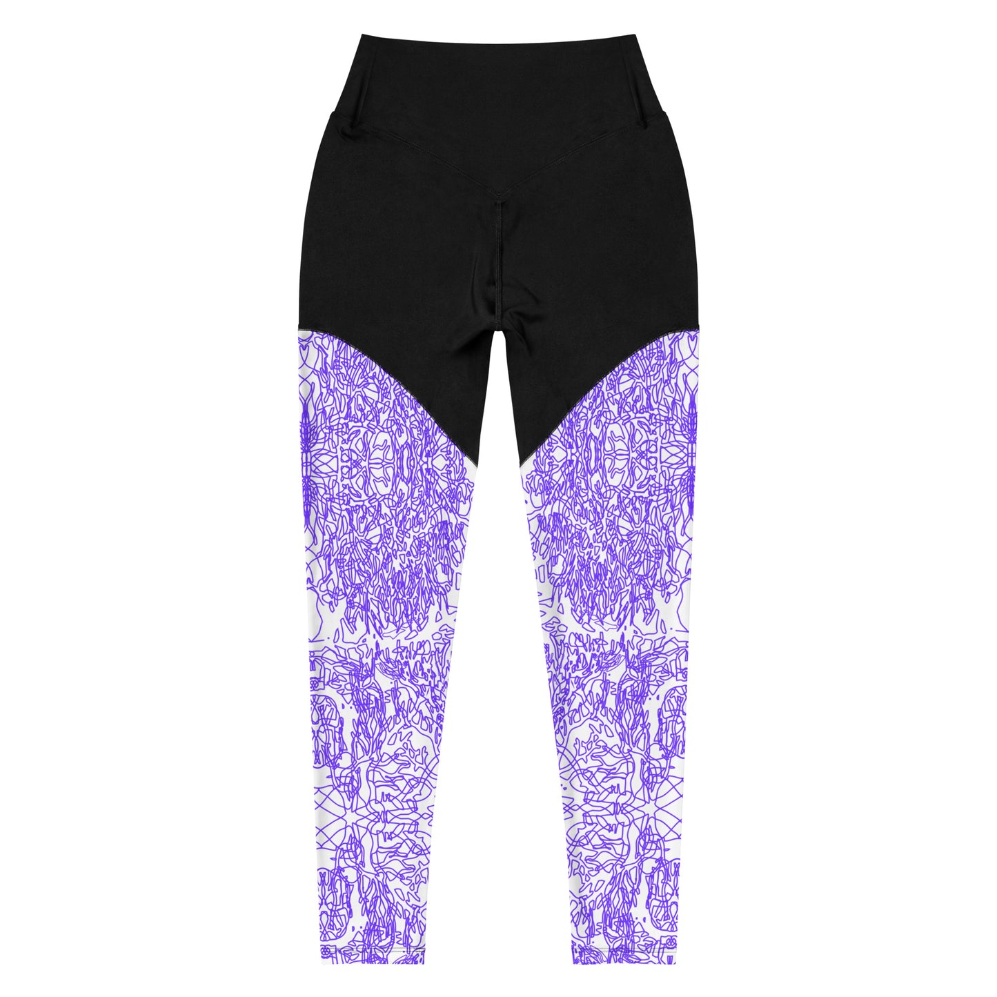 Neso Blue Coral - Compression Leggings
