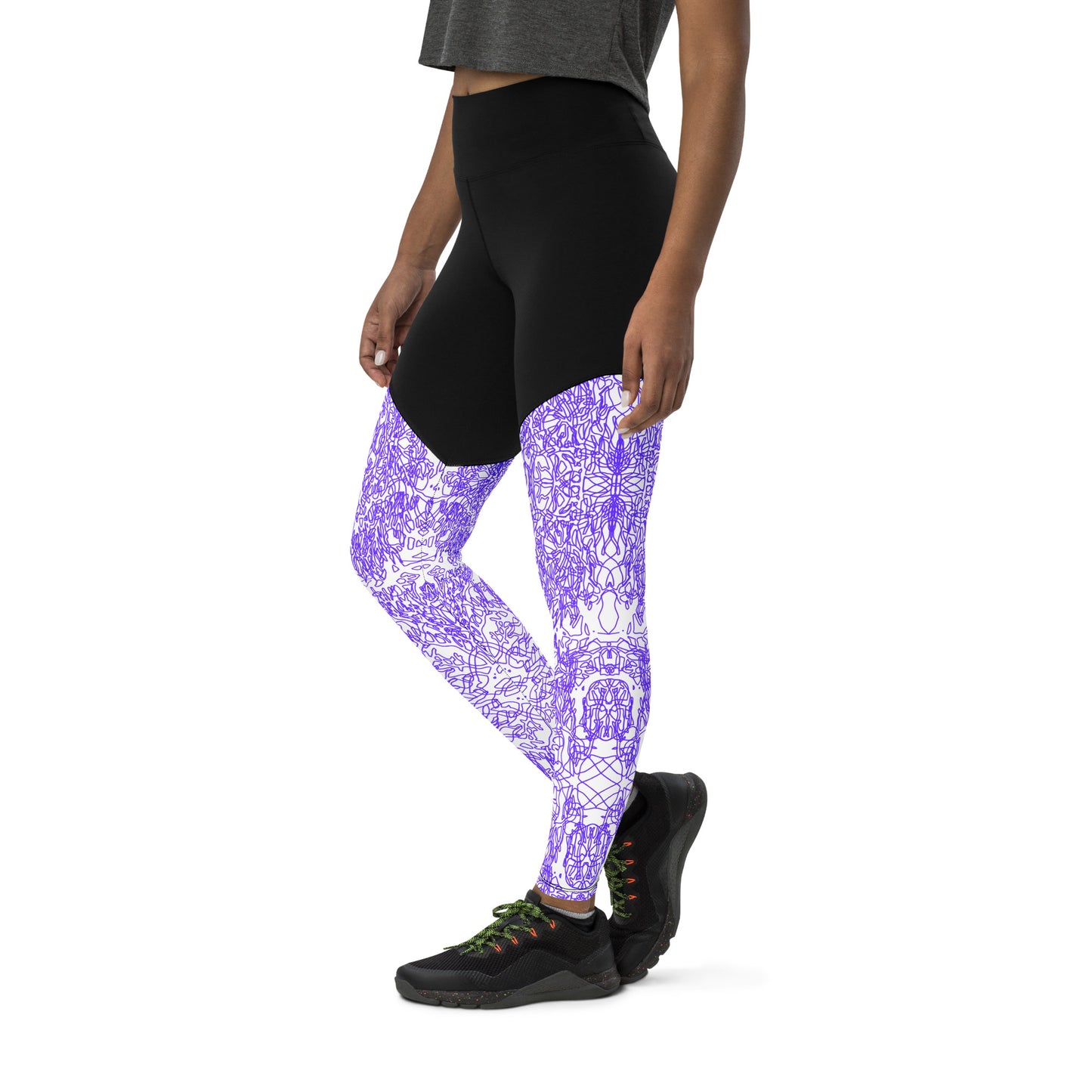 Neso Blue Coral - Compression Leggings