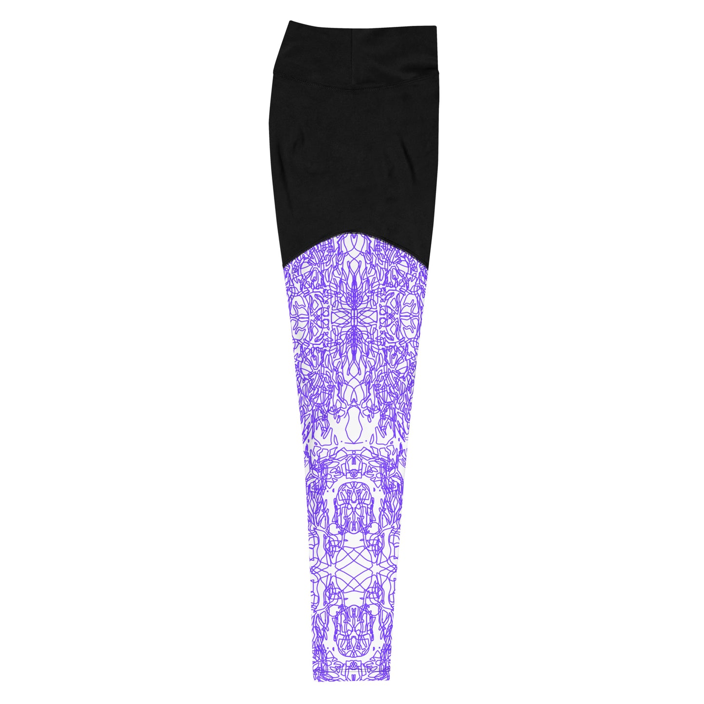 Neso Blue Coral - Compression Leggings