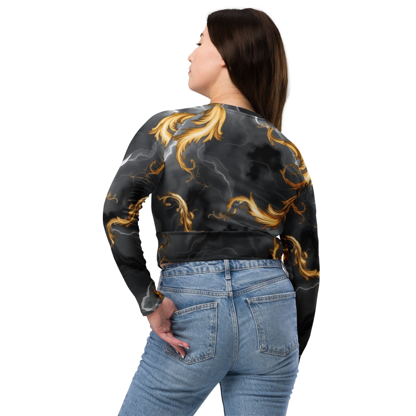 Celestial Cyclone Long Sleeve Crop Top