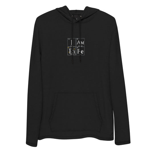 I Am Life - Embroidered Lightweight Hoodie